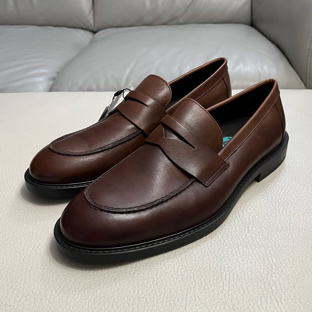 NWT - Mango Men's Leather Penny Loafer - Made in Portugal - EU 45/US 11.5